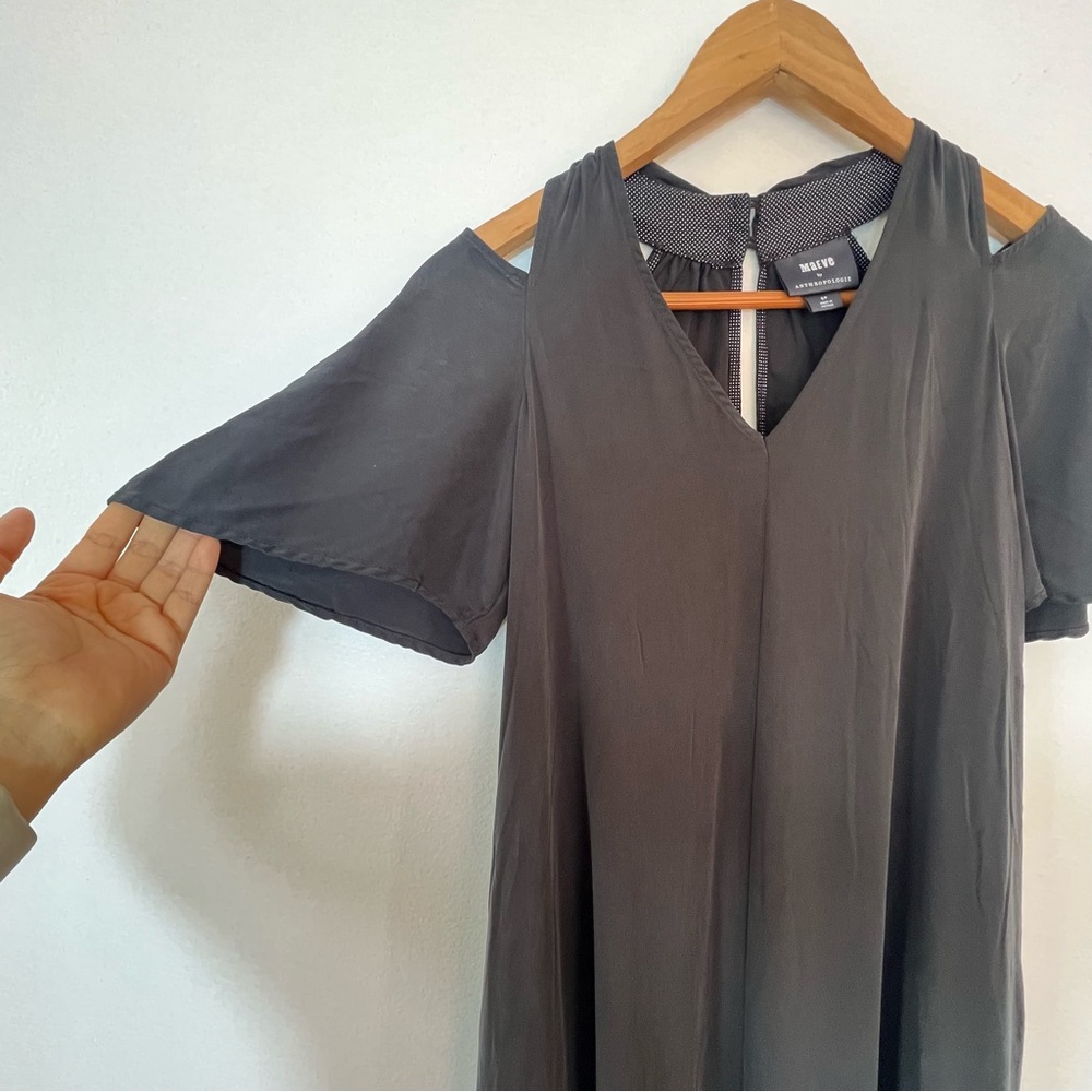 Anthropologie Maeve Georgina Streamlined Silhouette Pockets Midi Dress Sz S - Picture 8 of 15